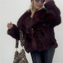 pelliccia foderata wrap